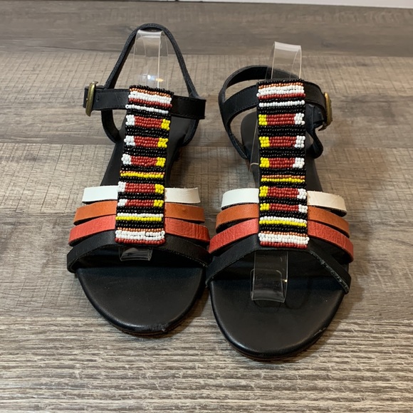 Tamara Catz beaded boho sandals size 38 - Picture 2 of 9